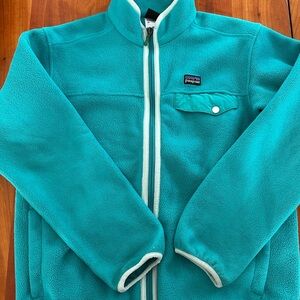Patagonia Teal Zip-Up Fleece Jacket